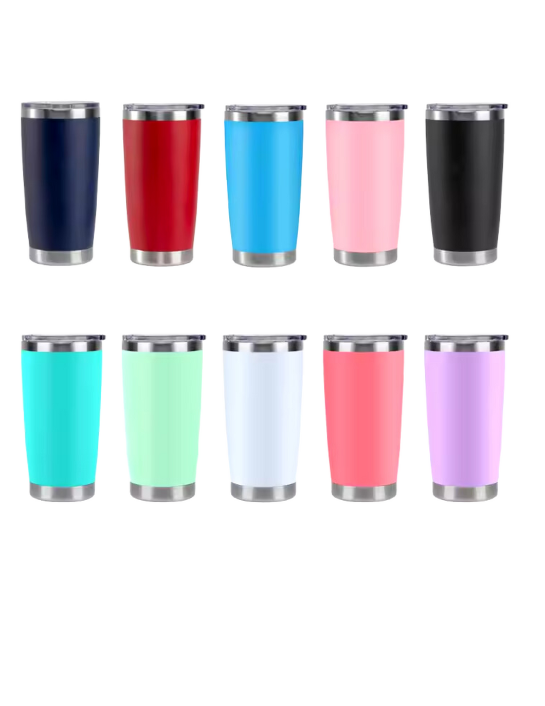 20oz Double Wall Coffee Travel Insulated Stainless Steel Tumbler (Customizable)